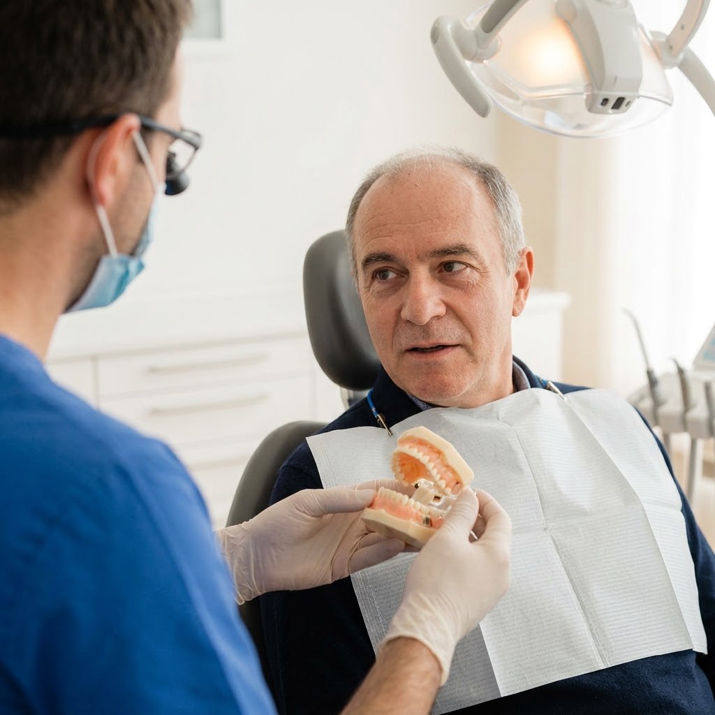 Как ухаживать за зубными протезами - Стоматология Dental Line - фото